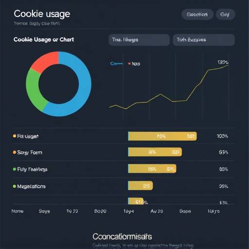 Grafico che mostra l'utilizzo dei cookie per analisi e personalizzazione